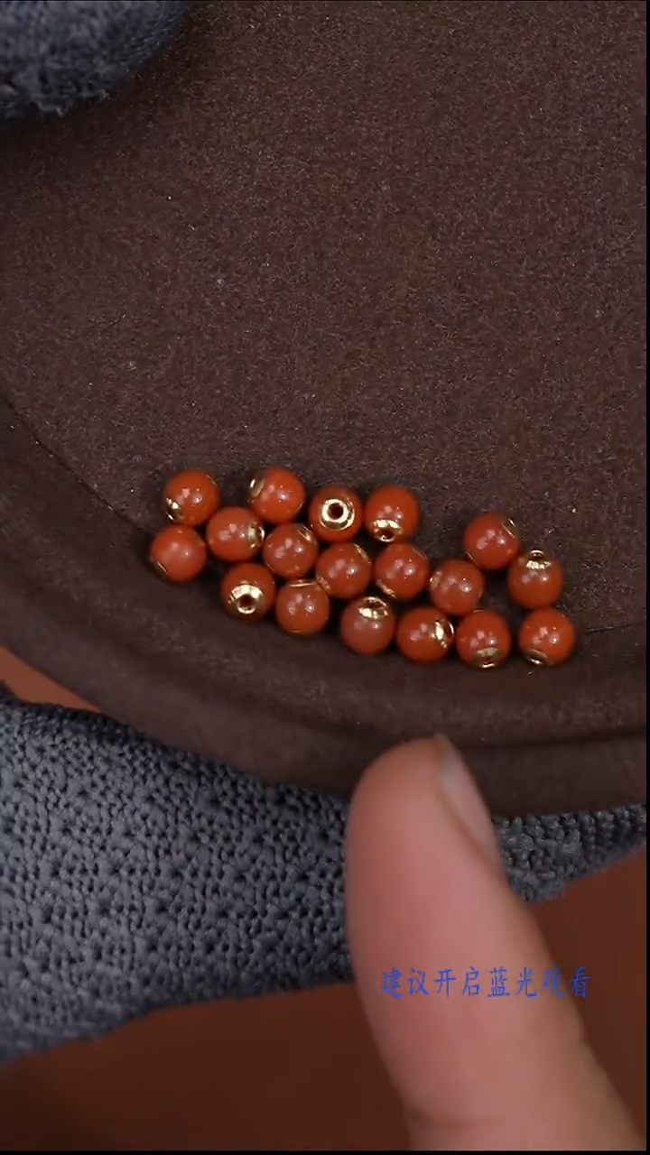 18K金镶嵌配饰南红玛瑙南红配饰（多样性发其一）