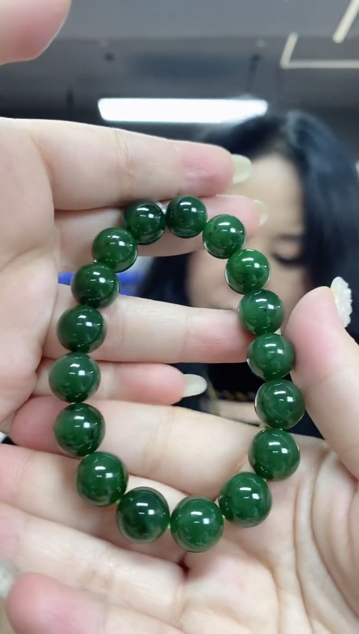 【闪购商品】和田玉手串未镶嵌多样性发其一颜色微差
