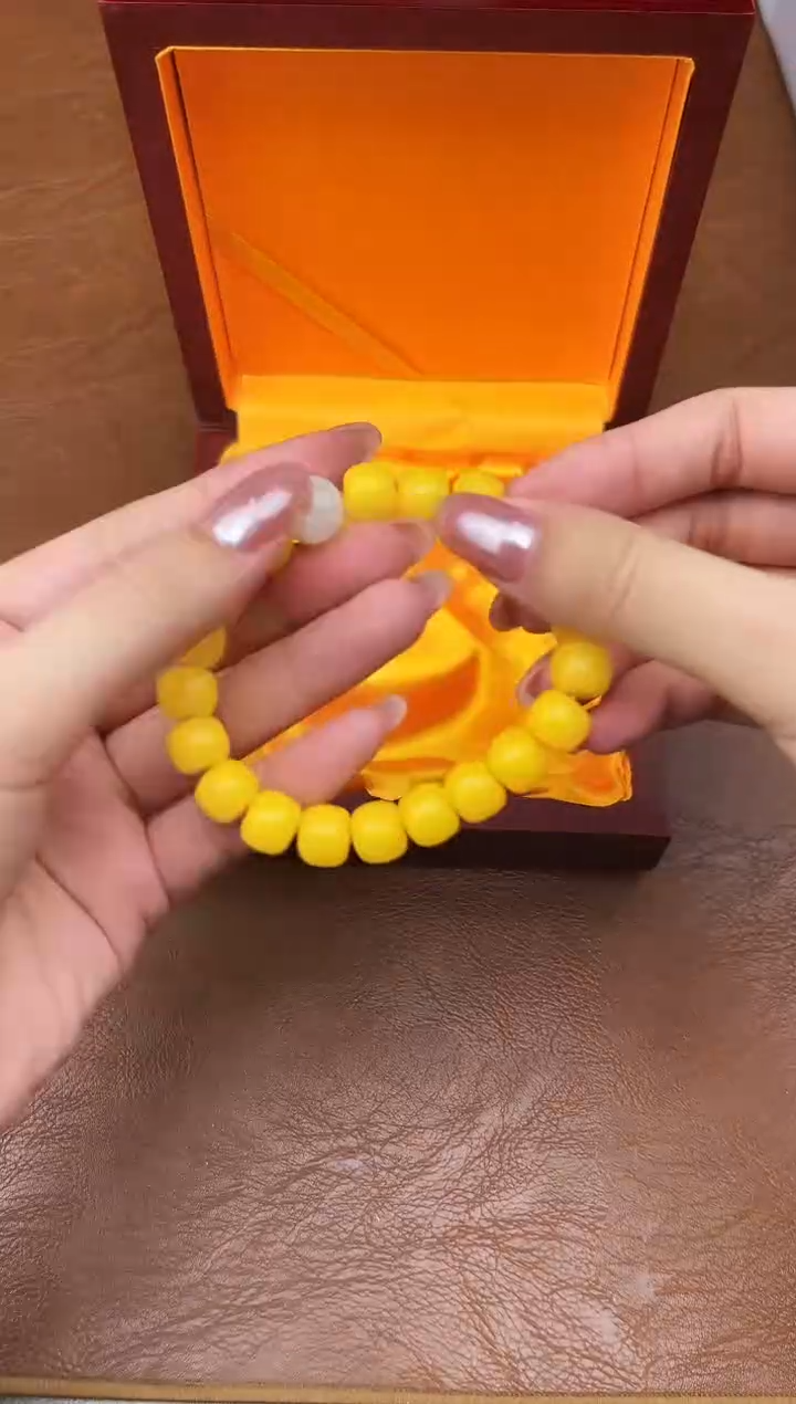 万家文玩阁黄玉菩提链接@@L052