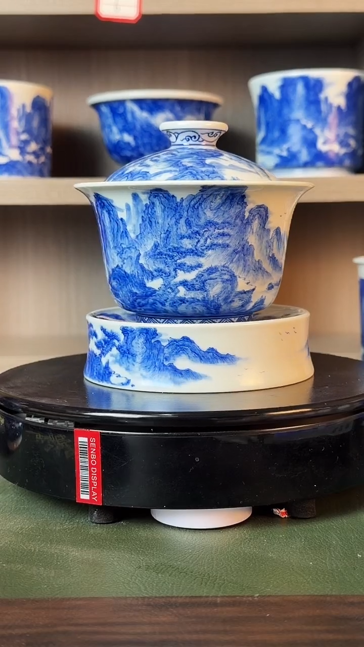 精工青花宋画山盖碗