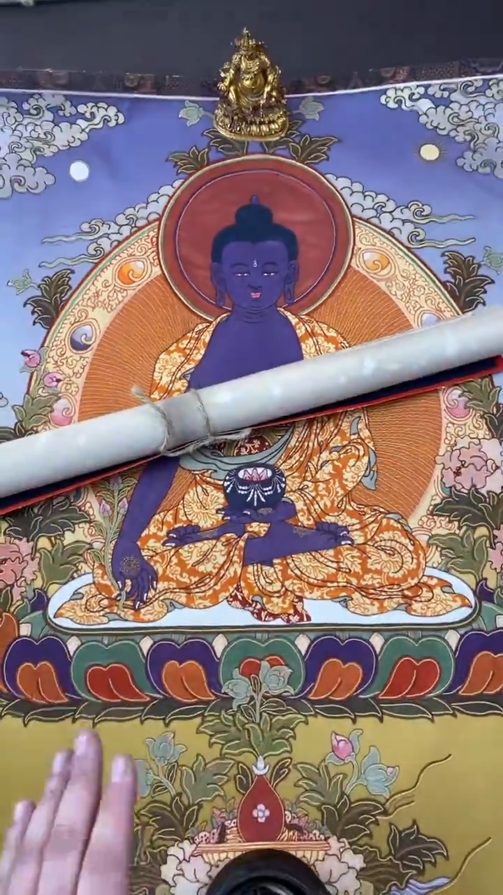 卷轴画王姬藏传唐卡艺术品