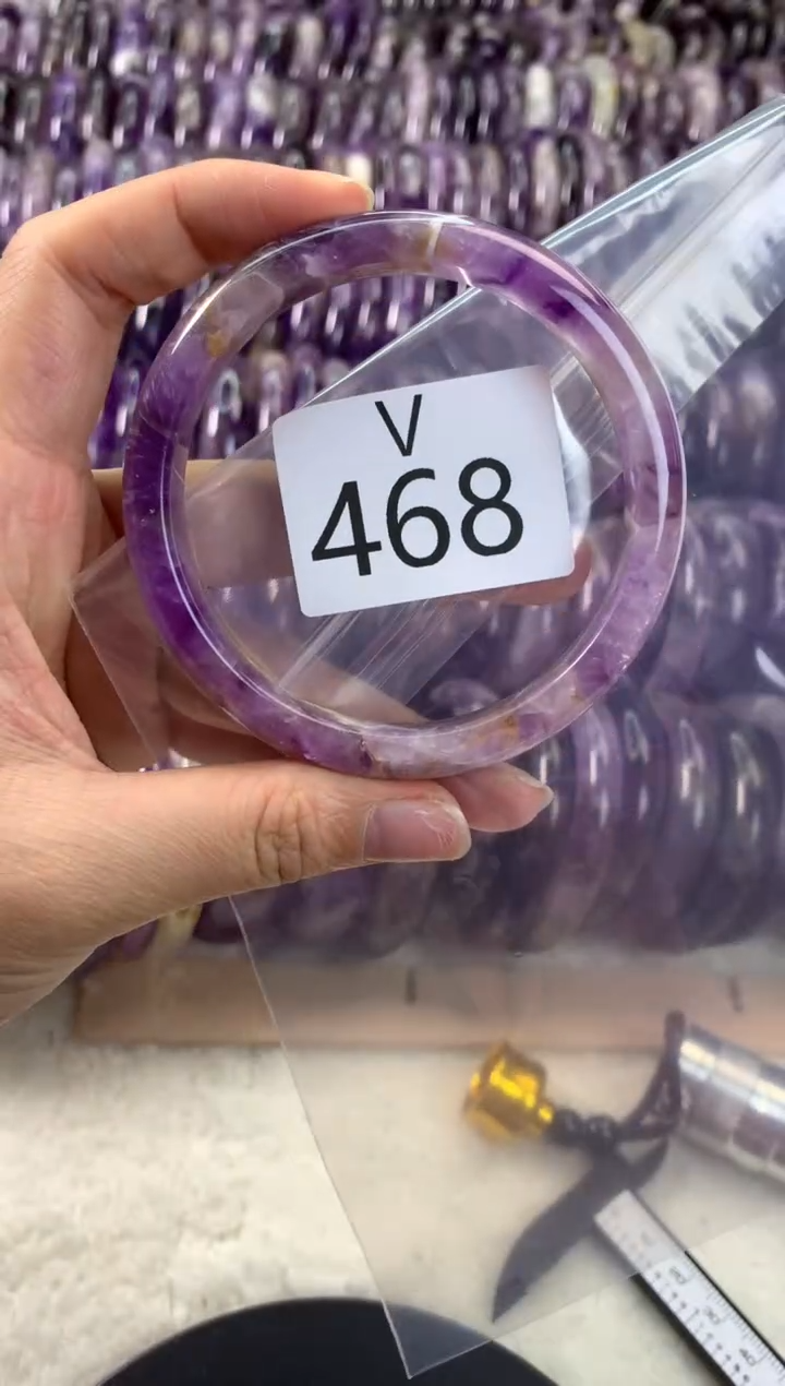 【闪购商品】水晶水晶手镯V未镶嵌468-62