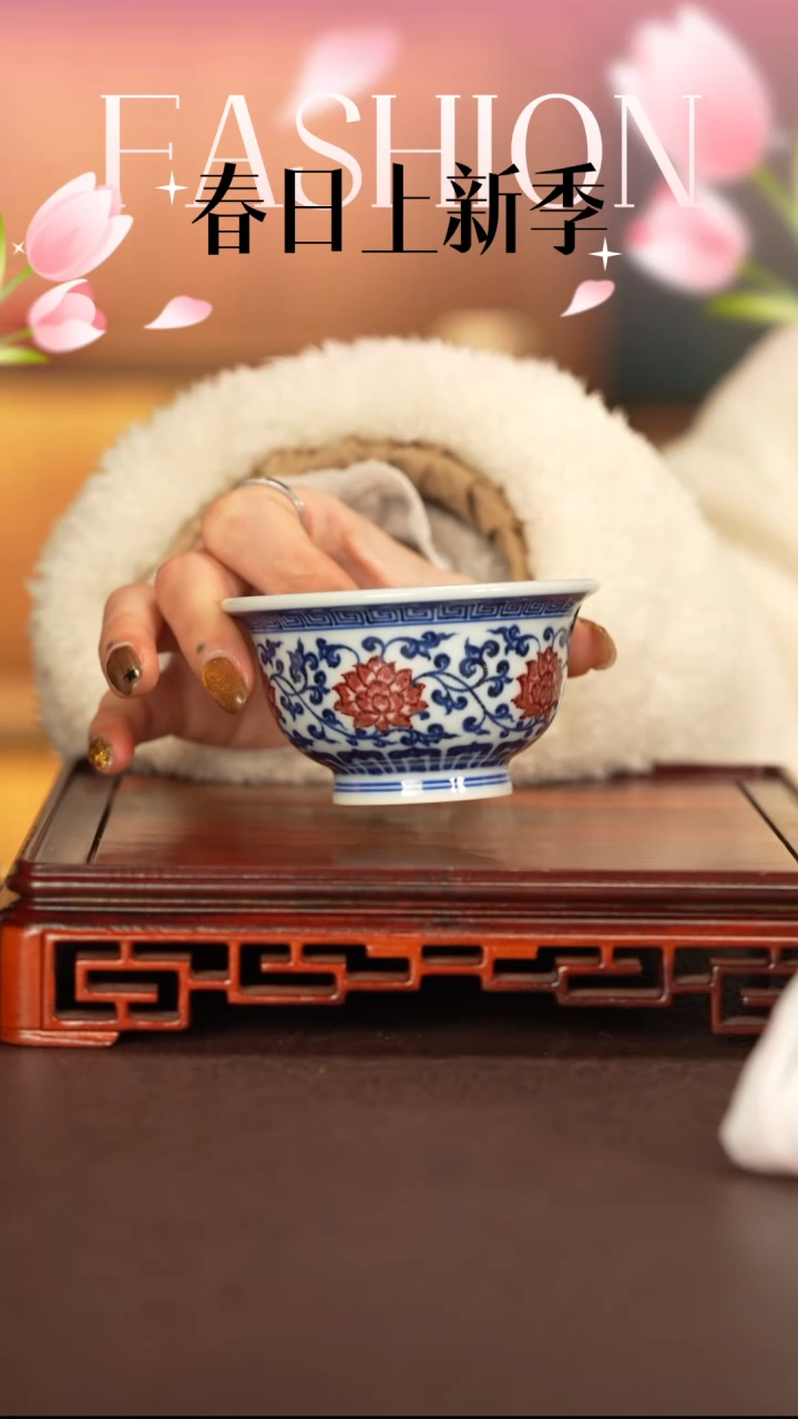 【闪购商品】杯子永明尚玩景德镇手工手绘陶瓷