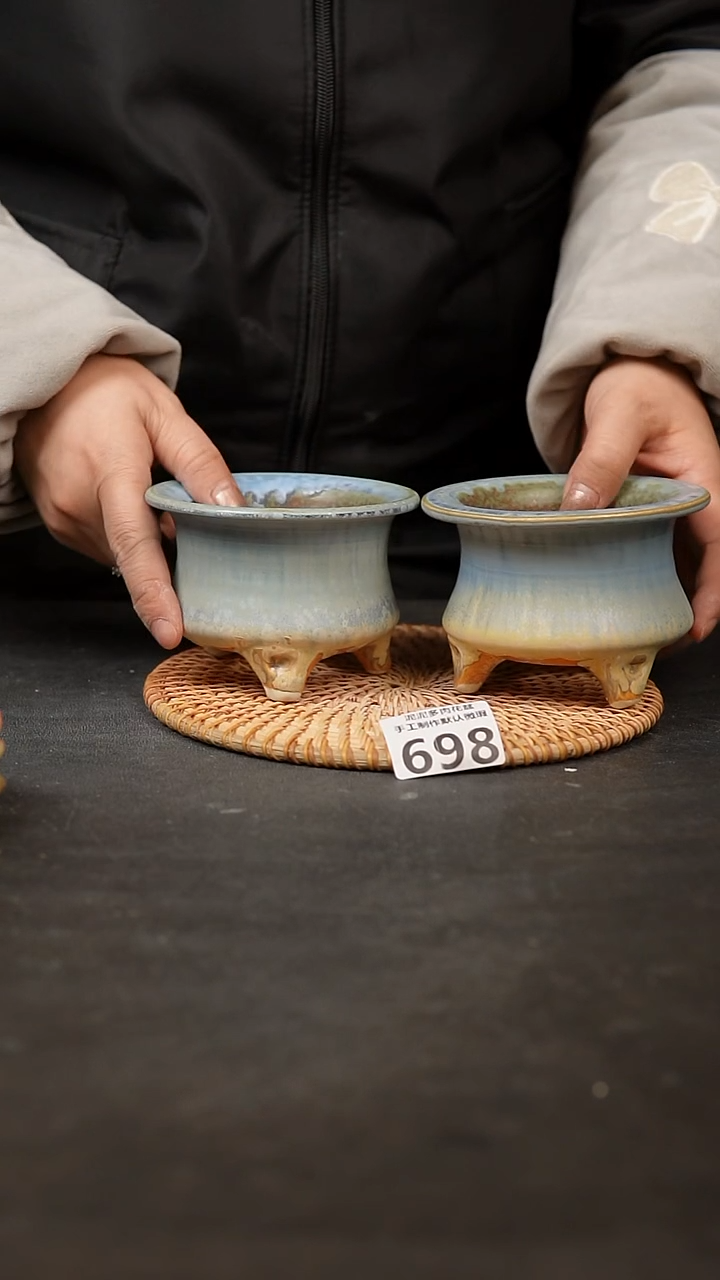 【闪购商品】瓷片698泥泥手工花盆口7