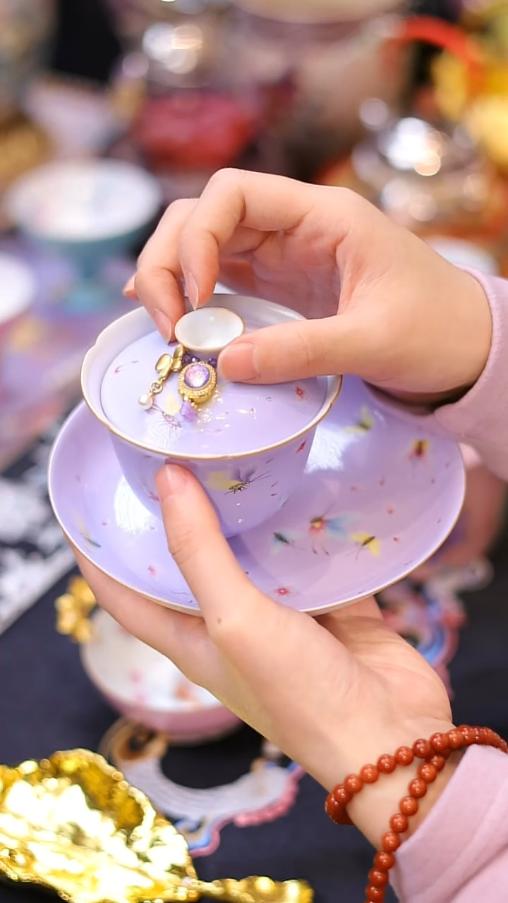 【闪购商品】摆件山怂阿卿直播间@@ytj紫地蝴蝶一套