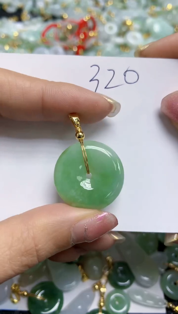 【闪购商品】翡翠颈饰合金天然A货翡翠