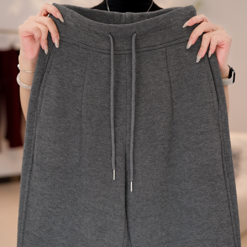 【XY】杭州专柜 高腰女裤 冬季款 加绒直筒长裤C-0005