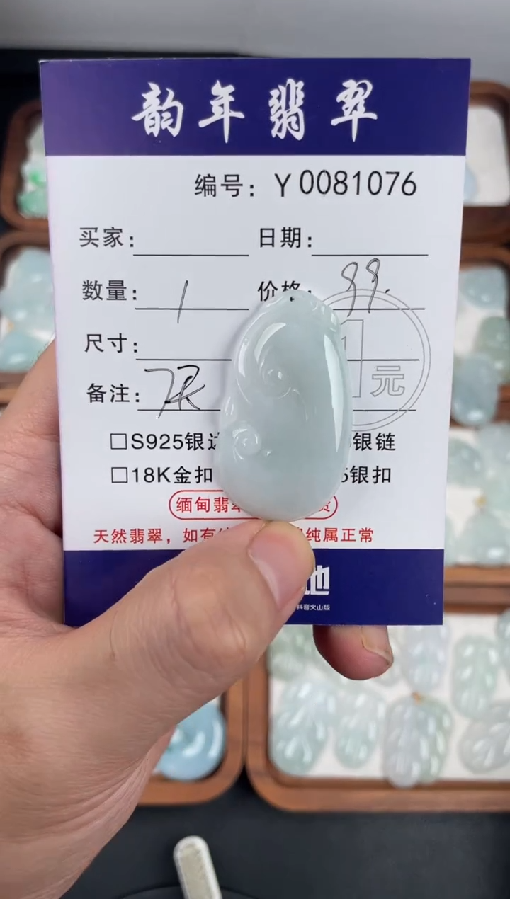 颈饰未镶嵌翡翠如意