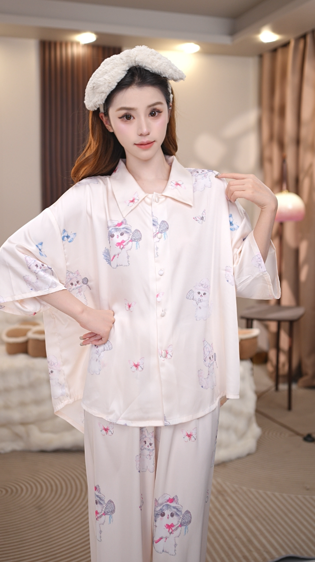 【花间】夏季新款薄款高级感甜美新款小众套装家居服