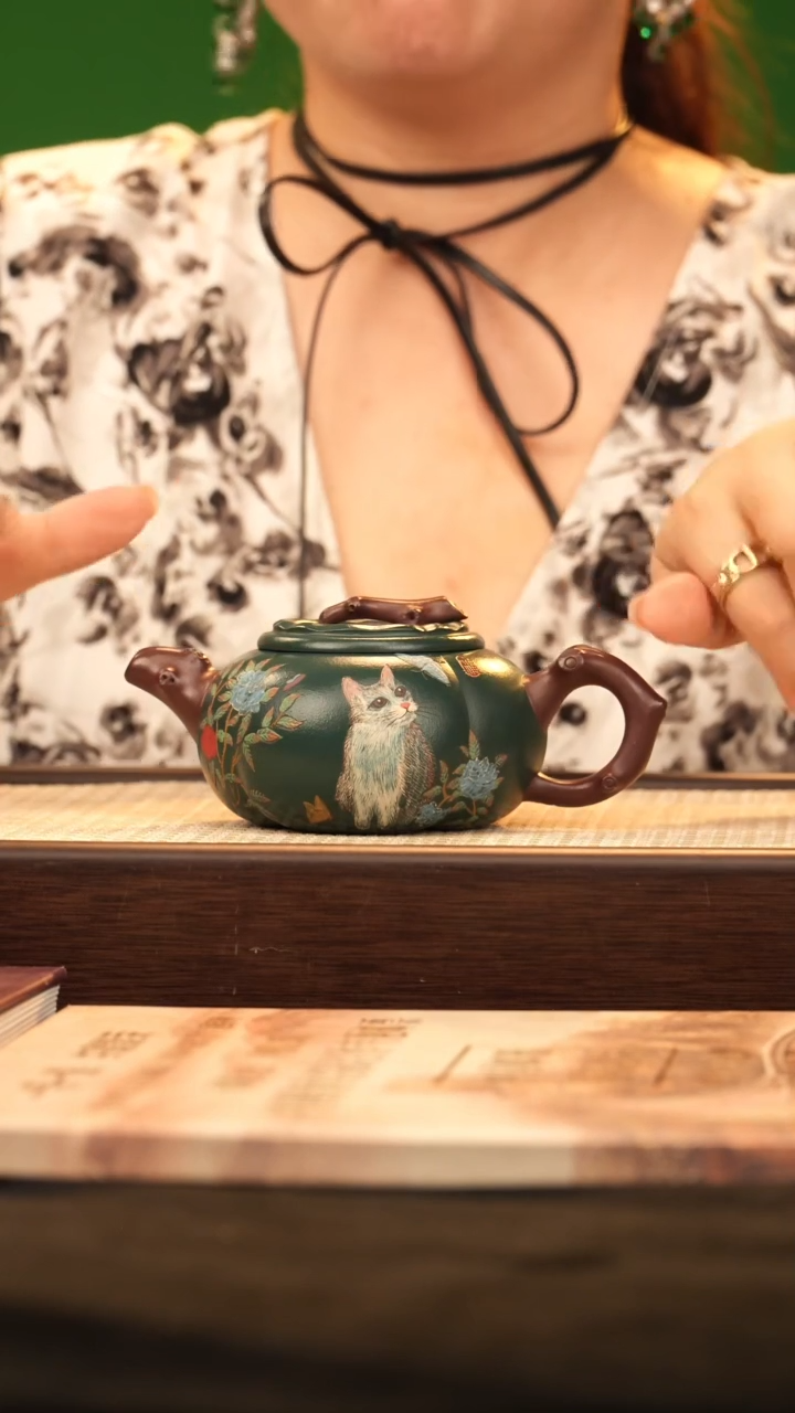 茶壶紫砂WSH柿子壶 紫230cc