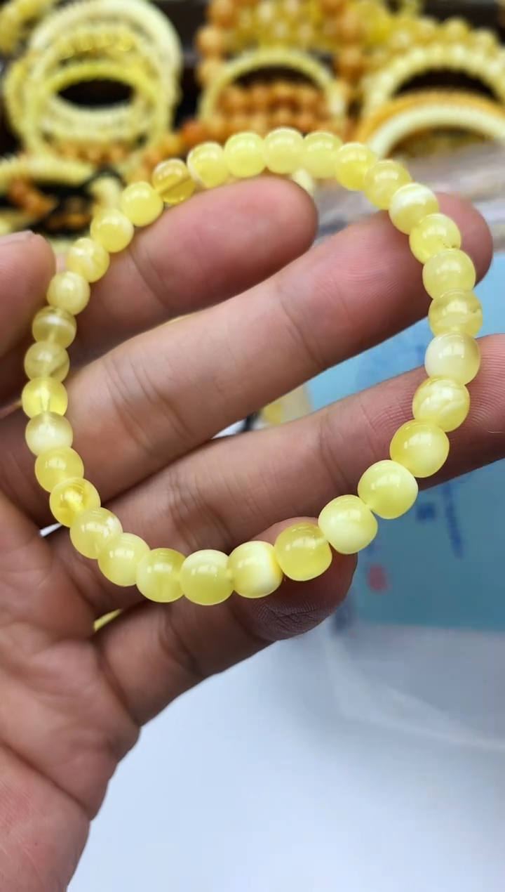 裸石琥珀未镶嵌手串
