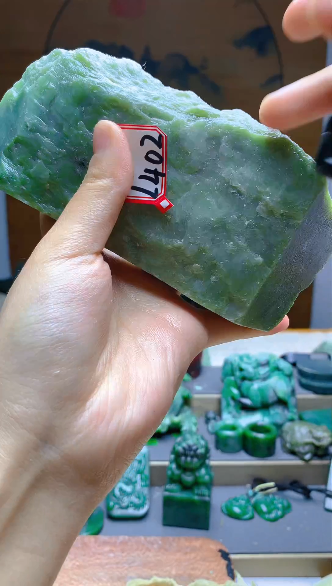 【闪购商品】和田玉（碧玉）珠宝半成品未镶嵌1