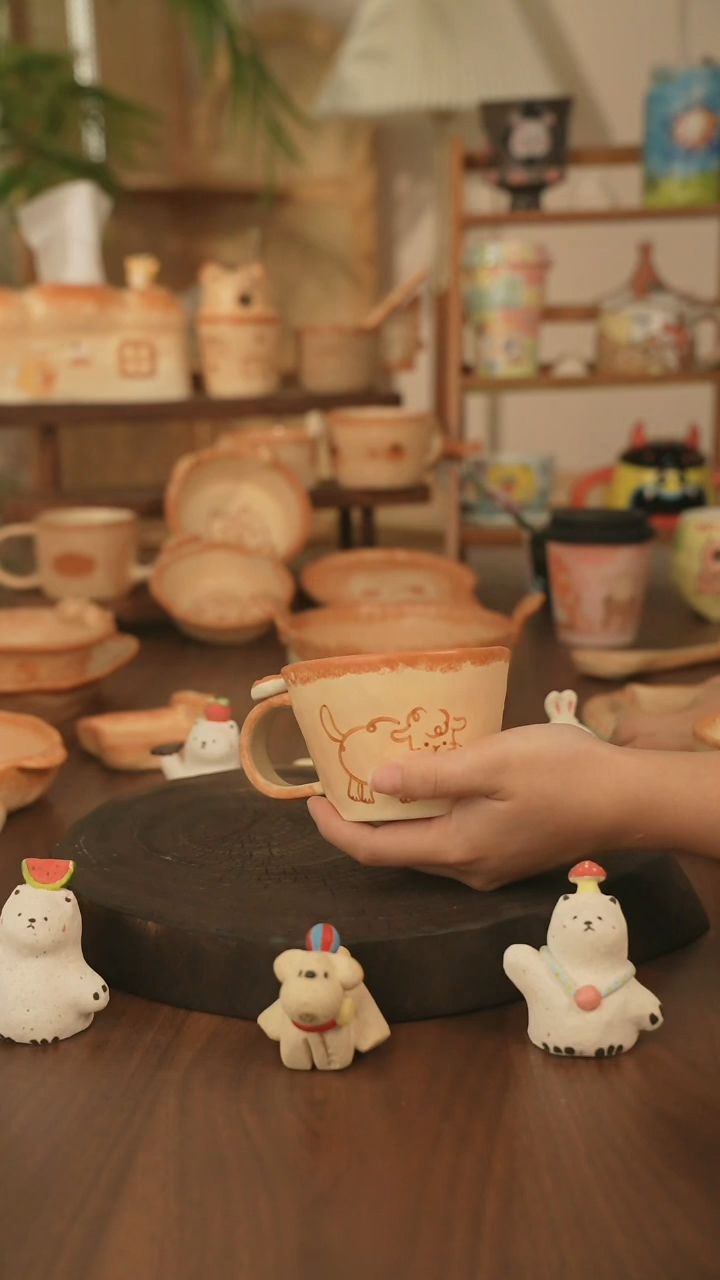杯子景德镇原创手作陶瓷