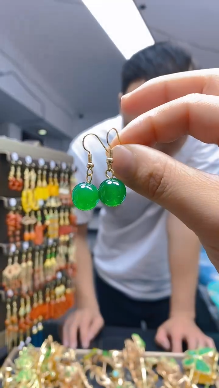 【闪购商品】玛瑙/玉髓耳饰合金12玛瑙饰品