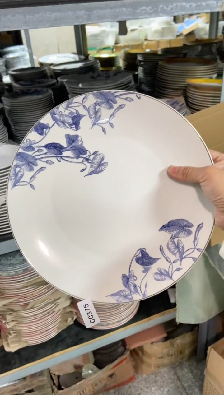 【闪购商品】瓷片陶瓷原单CC375餐具1个大