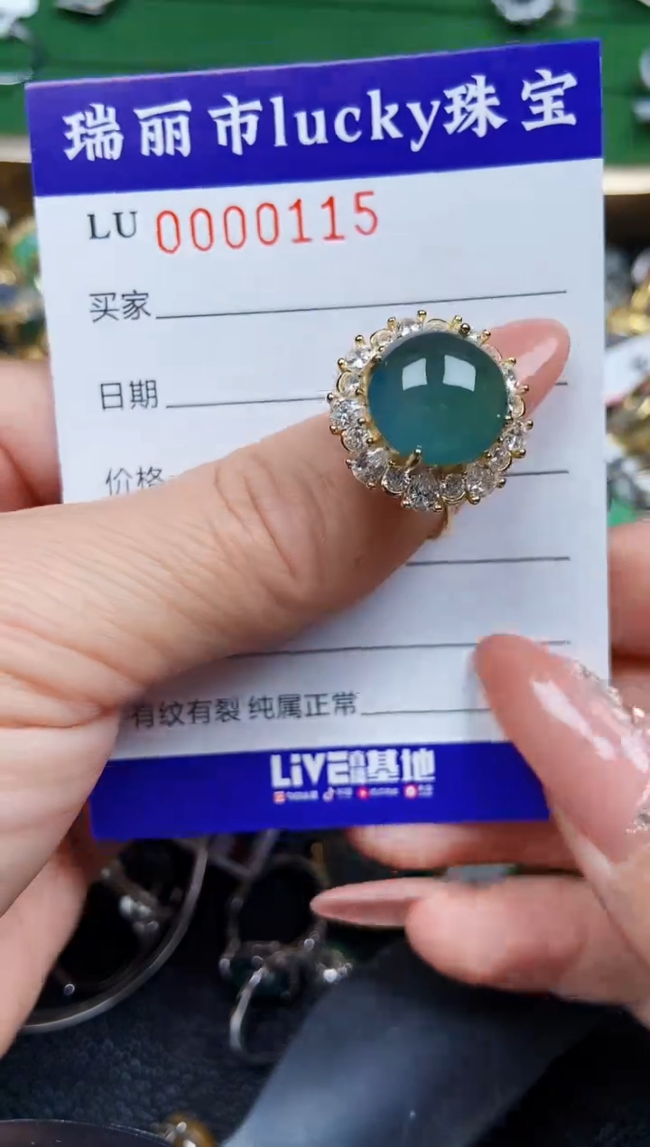 【闪购商品】翡翠颈饰银S925镶嵌0115