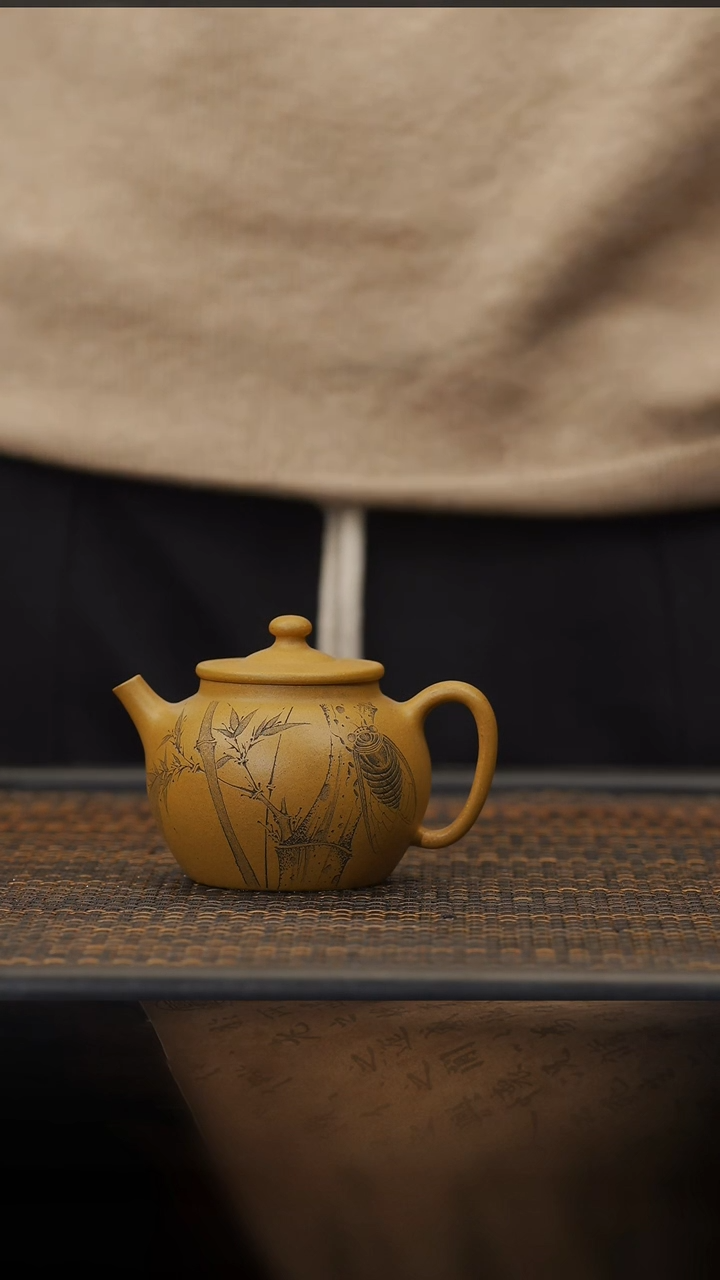 【闪购商品】紫砂茶壶41空山造器QM 知足常乐壶/无忧