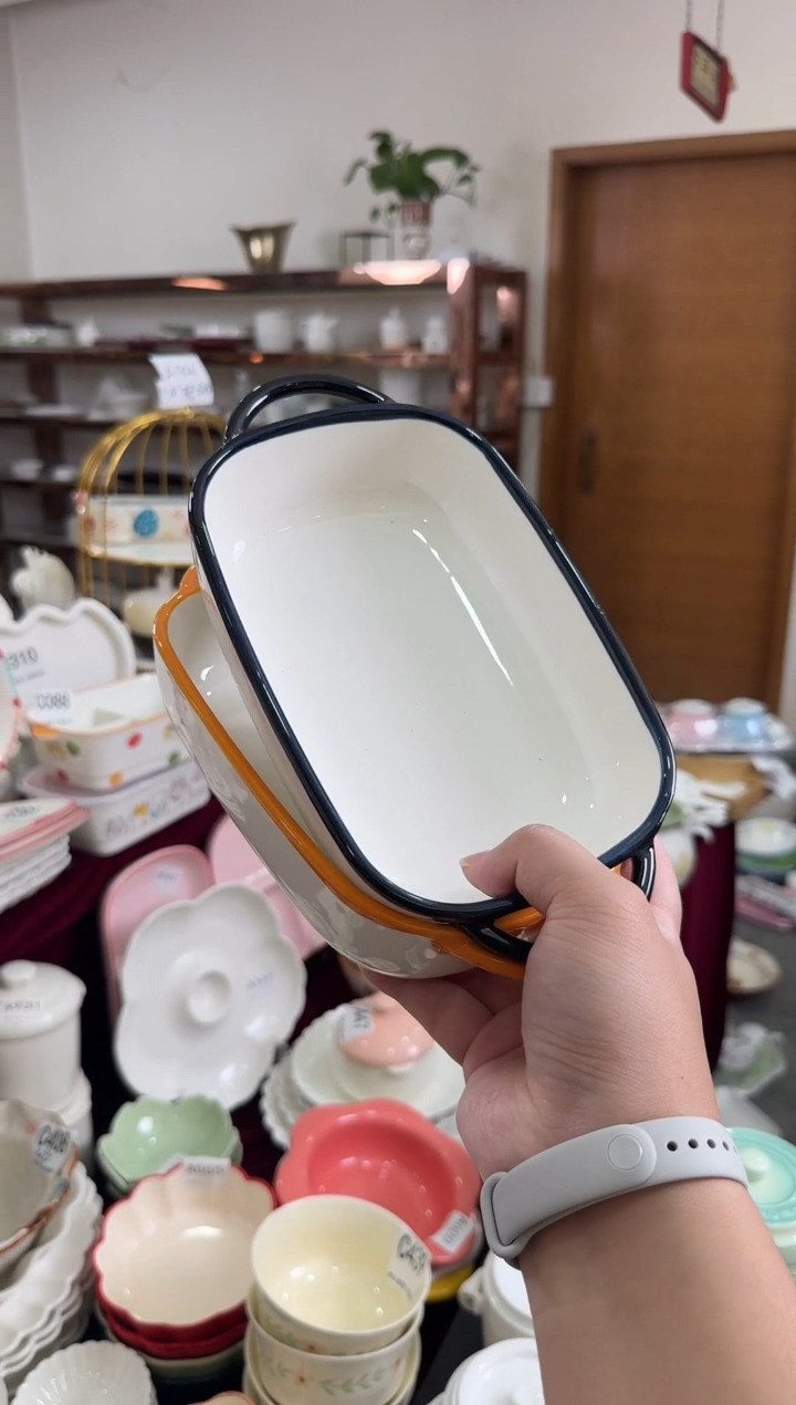 摆件陶C336-2个    库存陶瓷餐具微瑕