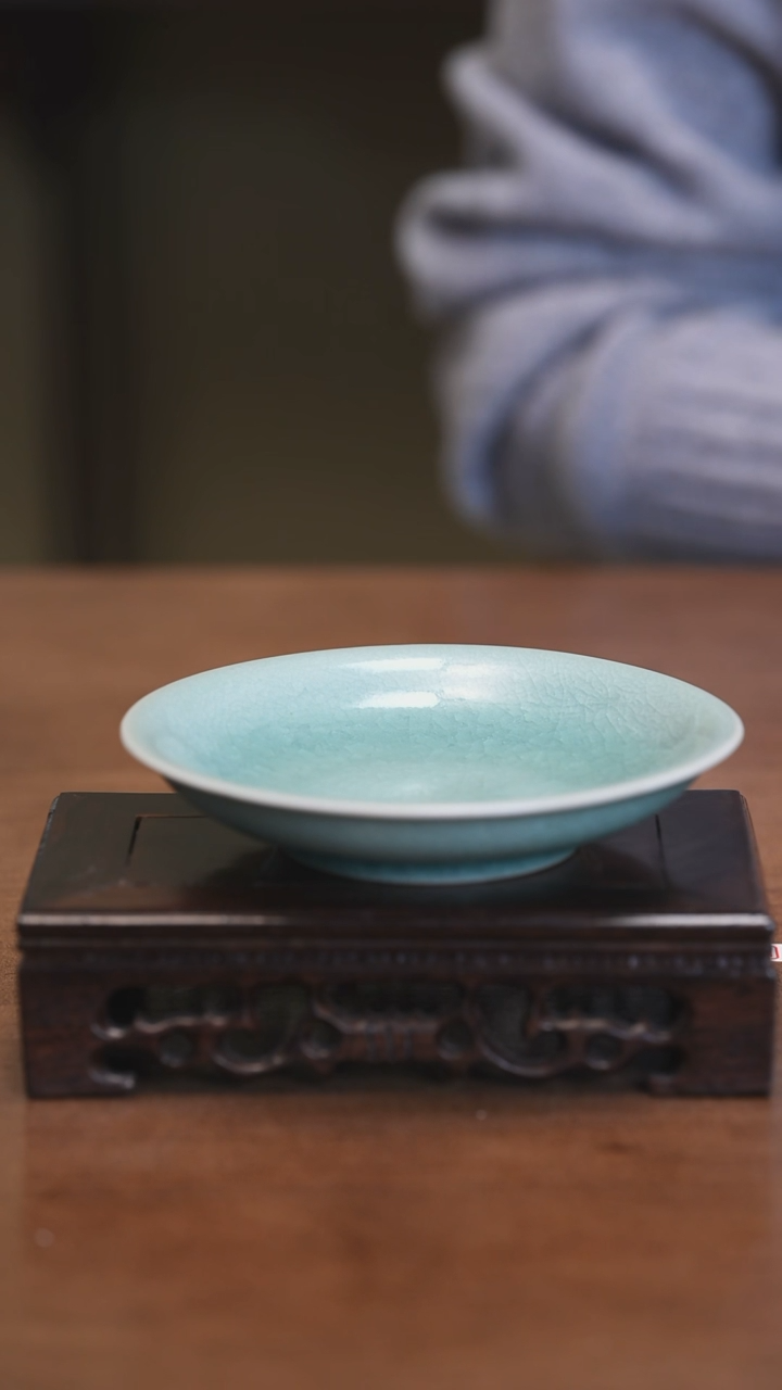 【闪购商品】Y宝丰宋官窑原产地汝瓷盘子