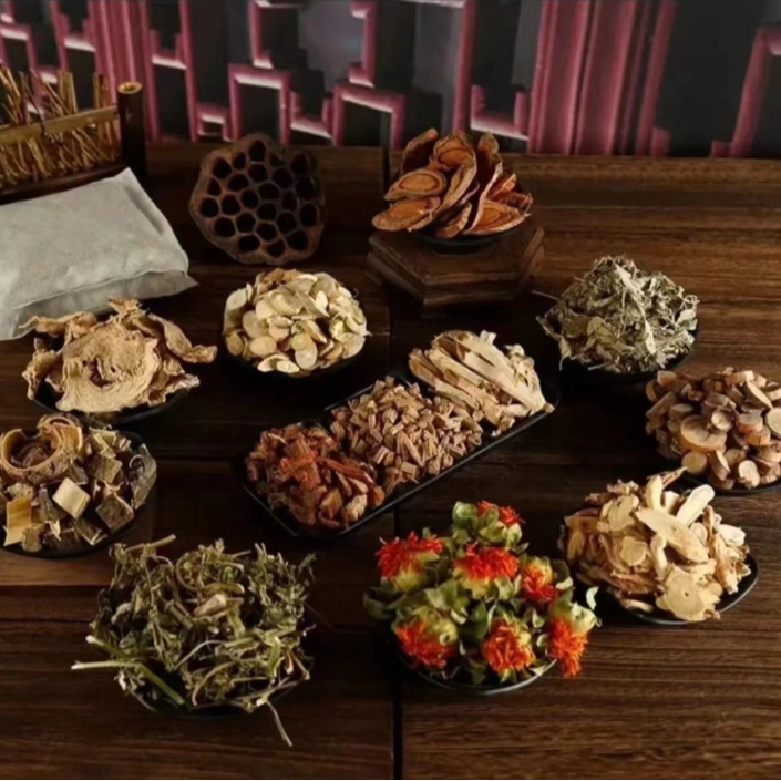 足浴粉五包  同草泡脚