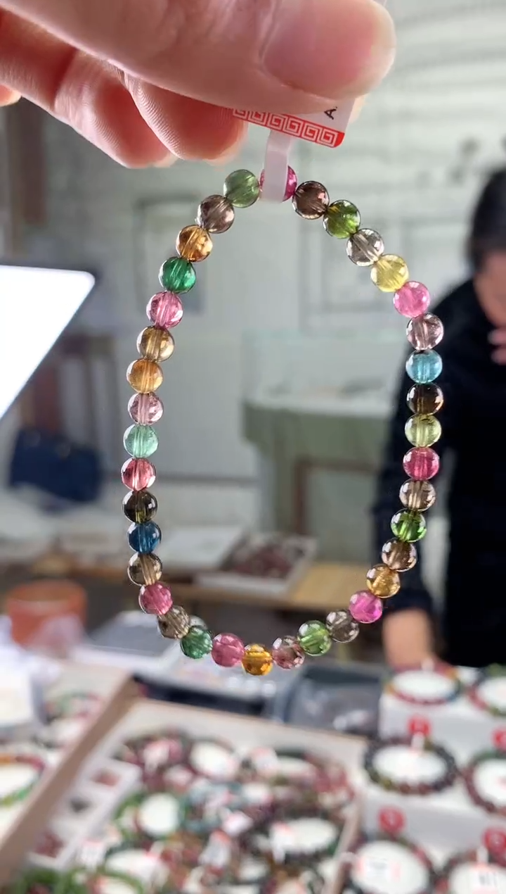 未镶嵌手串碧玺多样性发一条