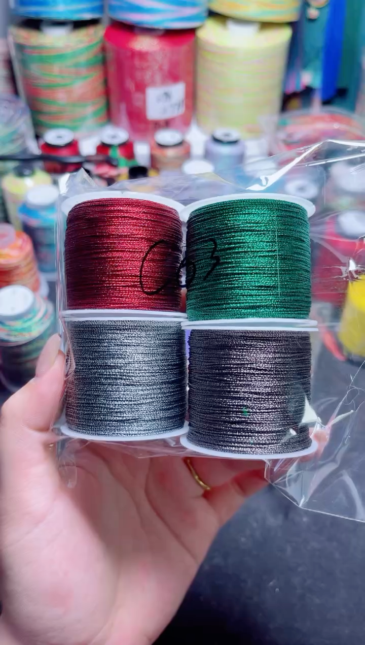 腈纶6股芝麻白卷4 色组合c03