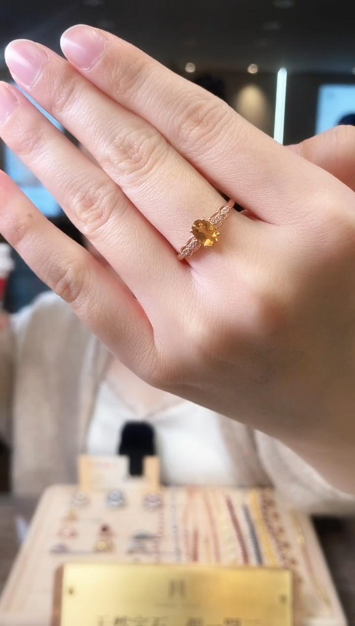 【闪购商品】水晶戒指银S925镶嵌09天然宝石