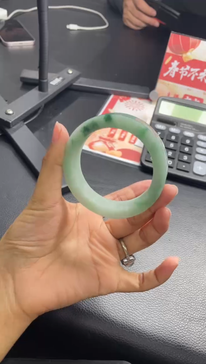 【闪购商品】定制翡翠手镯未镶嵌正圈AXLSZ-DZS53