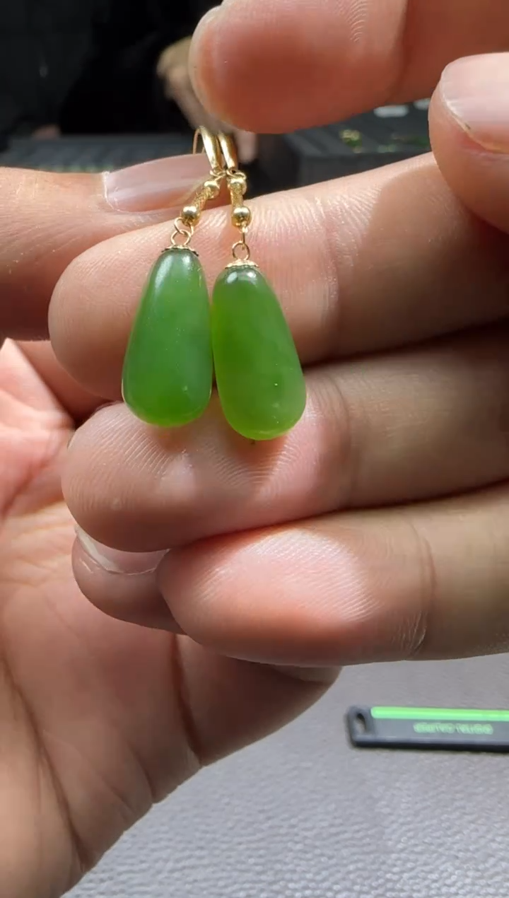 【闪购商品】和田玉【海217】3518K金镶嵌 