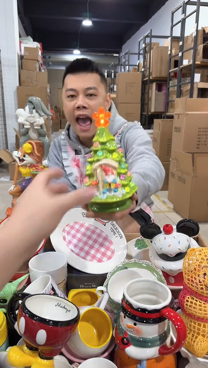 瓷片圣诞树小摆件aaaaa