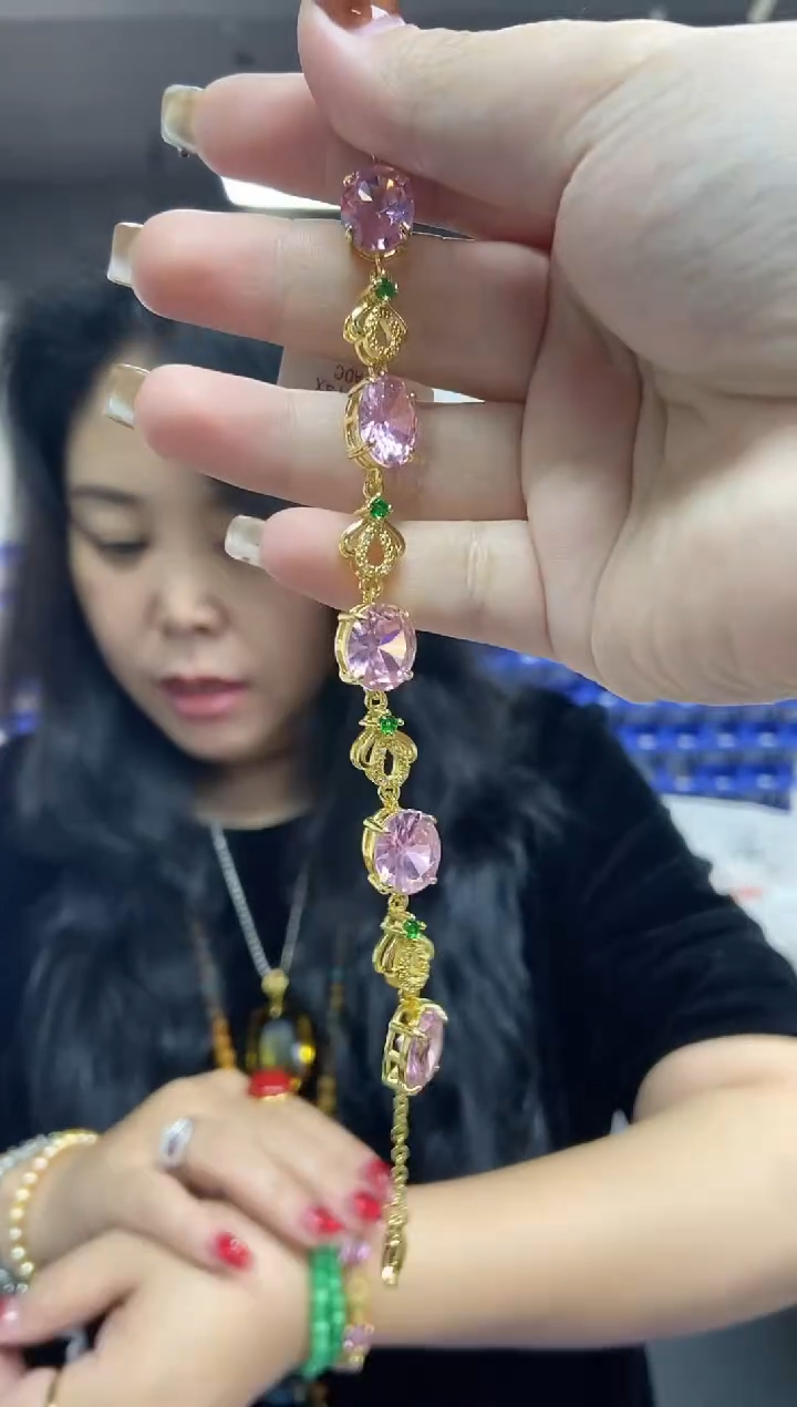 【闪购商品】托帕石手链未镶嵌多样性发其一颜色微差