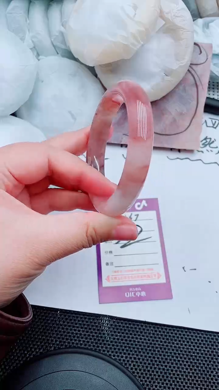 【闪购商品】石英质玉手镯未镶嵌C166-57-56