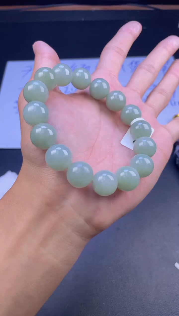 未镶嵌定制翡翠珠串卡13