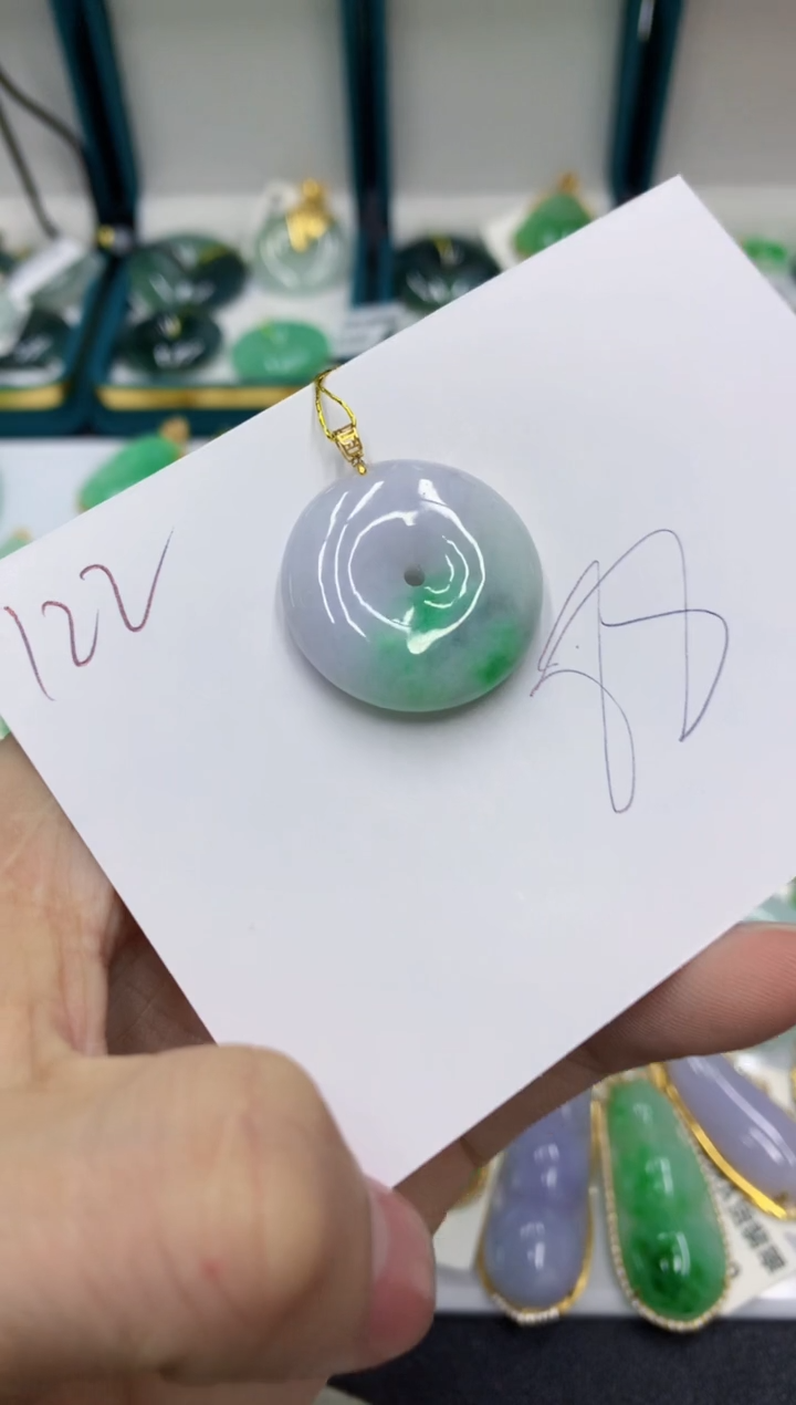 【闪购商品】翡翠颈饰18K金镶嵌号链接11111111111