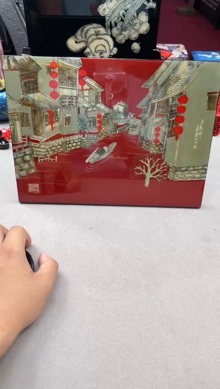 扬州漆器平磨30方月色溶溶