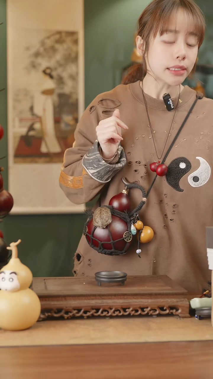 【闪购商品】186号精品天然大漆工艺防渗内胆酒葫芦~