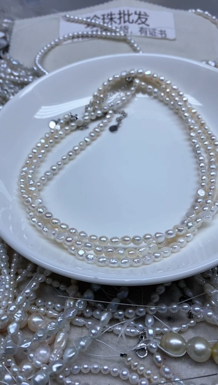 【闪购商品】淡水珍珠未镶嵌颈饰5-6