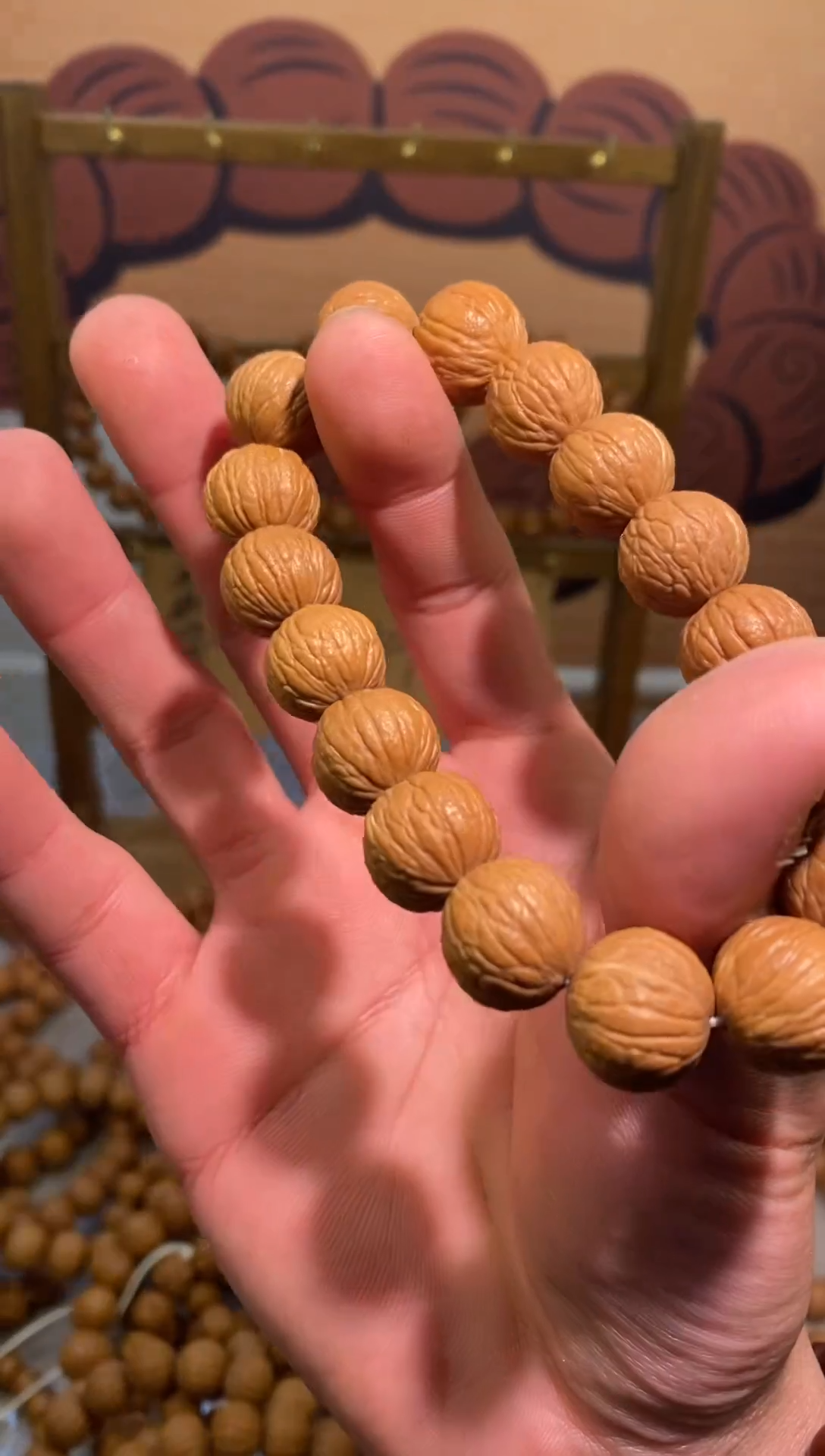 吊坠猴头核桃凤羽全品无瑕疵15x6