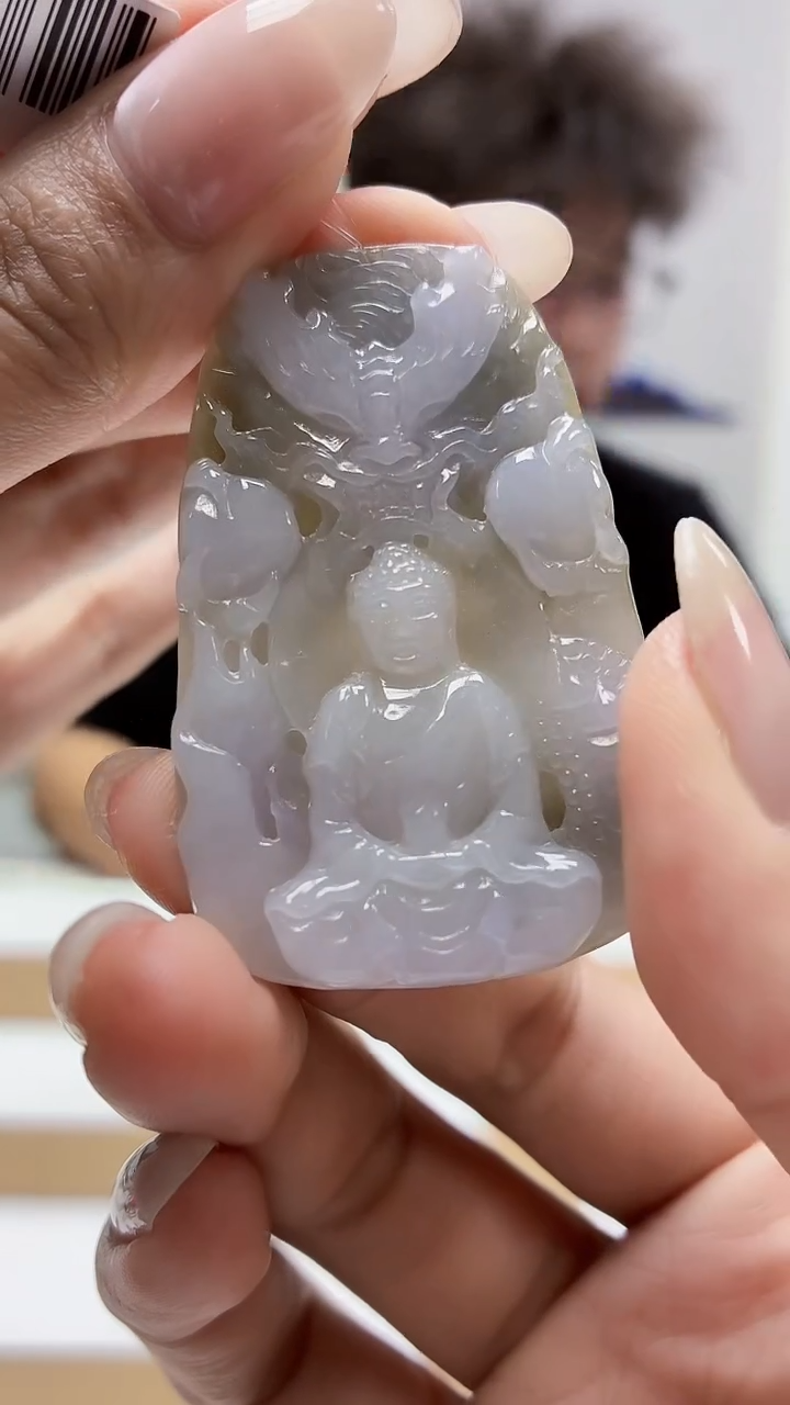 未镶嵌定制翡翠4688MM-毛货挂件113