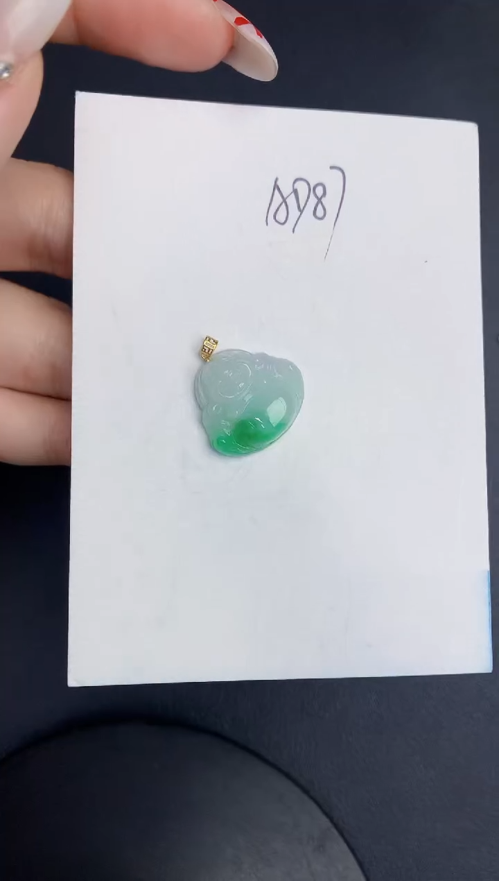 【闪购商品】翡翠颈饰18K金镶嵌00000000000