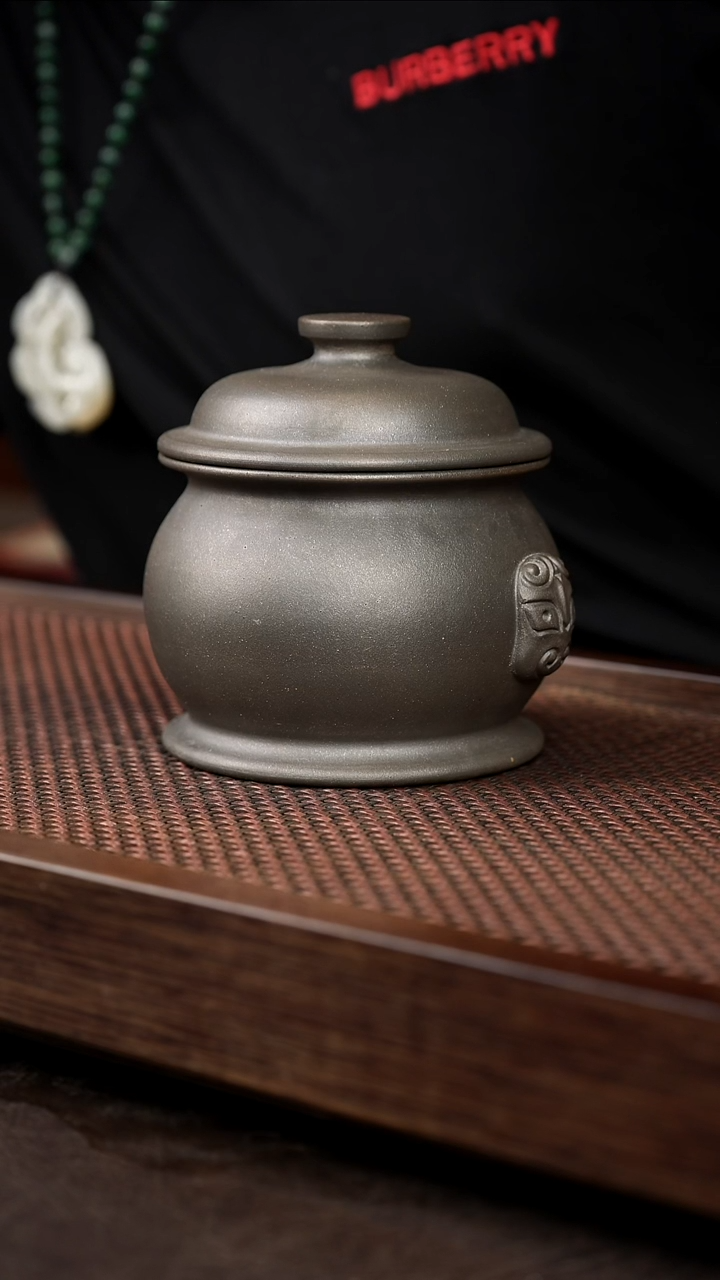 茶壶紫砂岩中泥茶叶罐