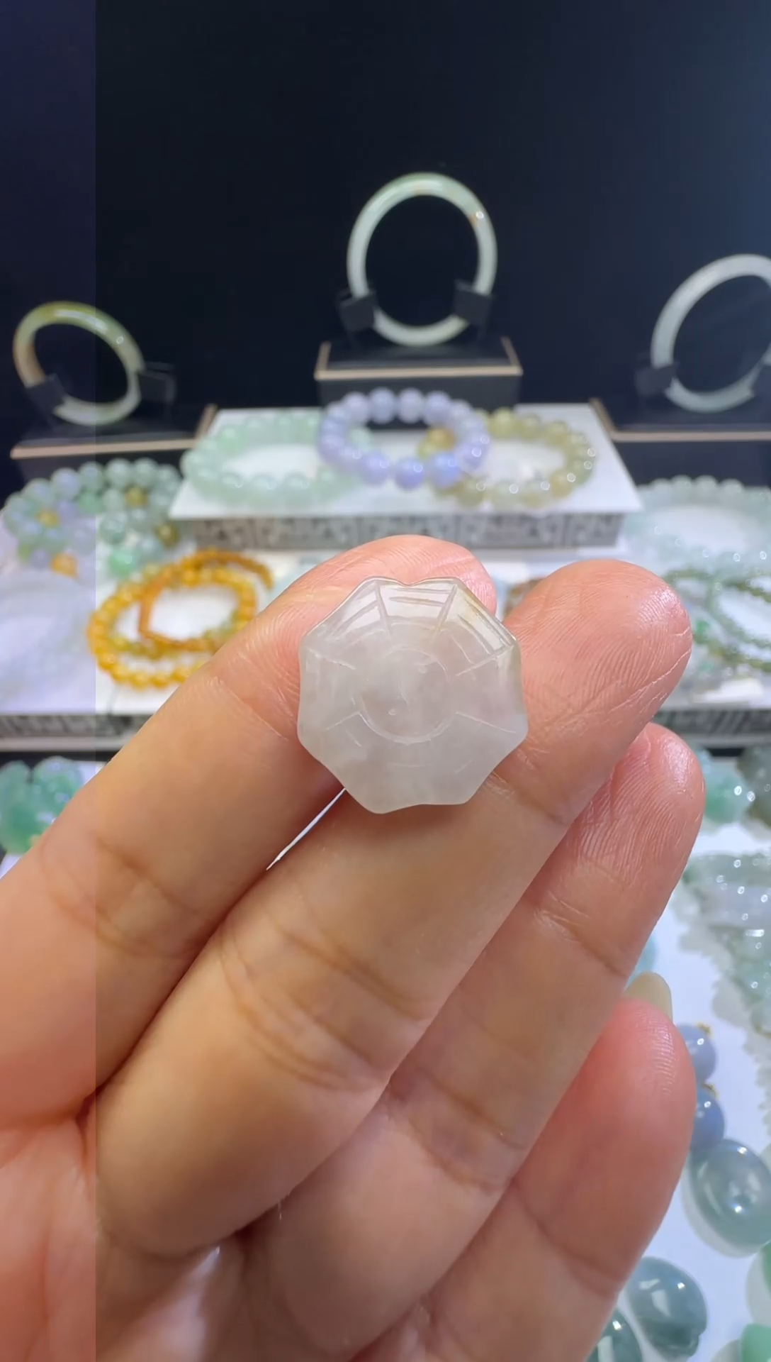 【闪购商品】翡翠吊坠(不含链)未镶嵌八卦