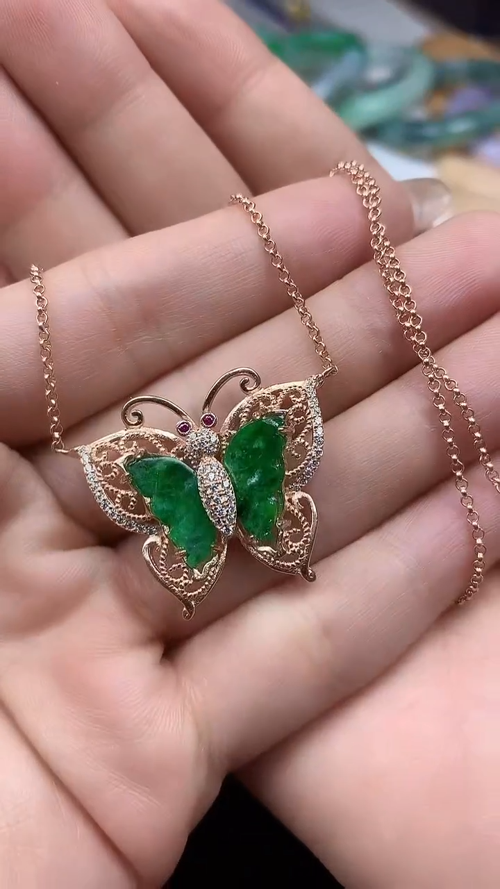 【闪购商品】翡翠颈饰银S925镶嵌颈饰