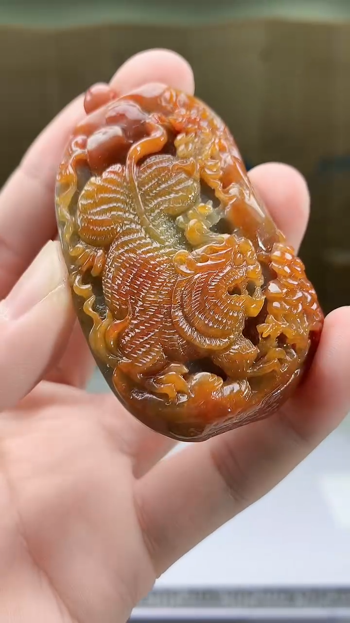 【闪购商品】定制翡翠未镶嵌4852bb-毛货挂件54