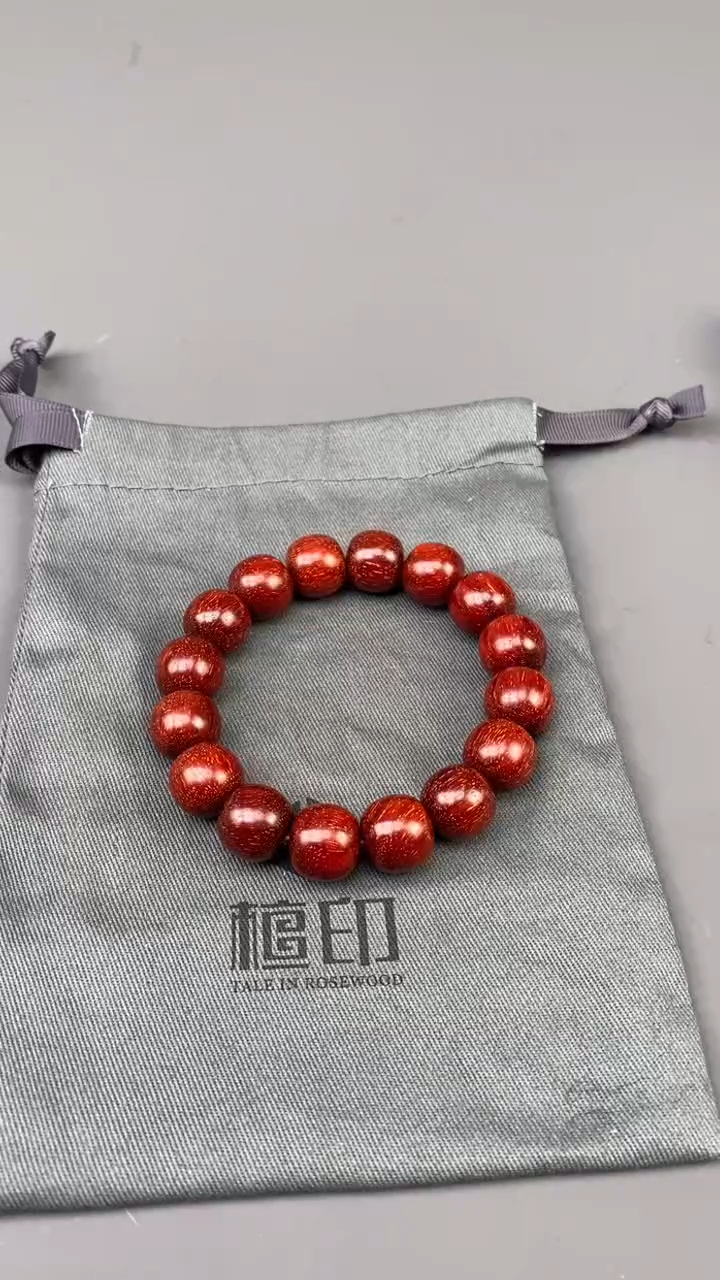 【闪购商品】檀香紫檀（小叶紫檀）手串/手链印度小叶紫檀 13x14
