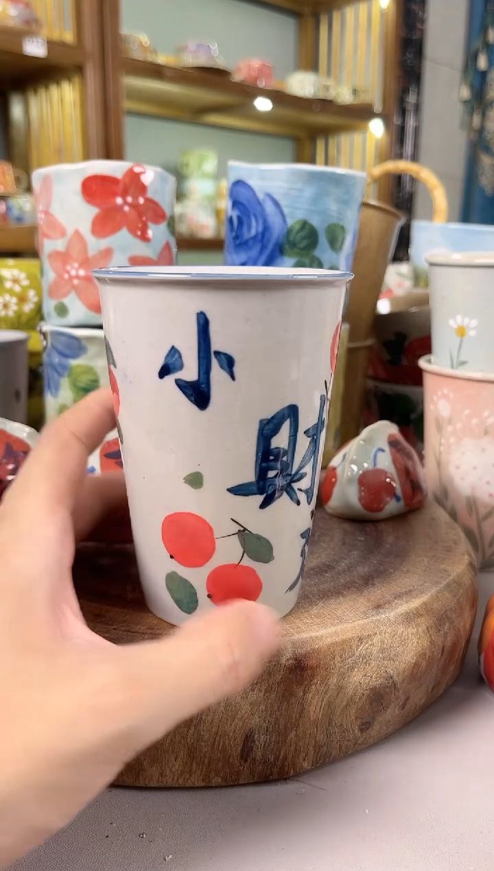 瓷片手绘高温釉下彩陶瓷