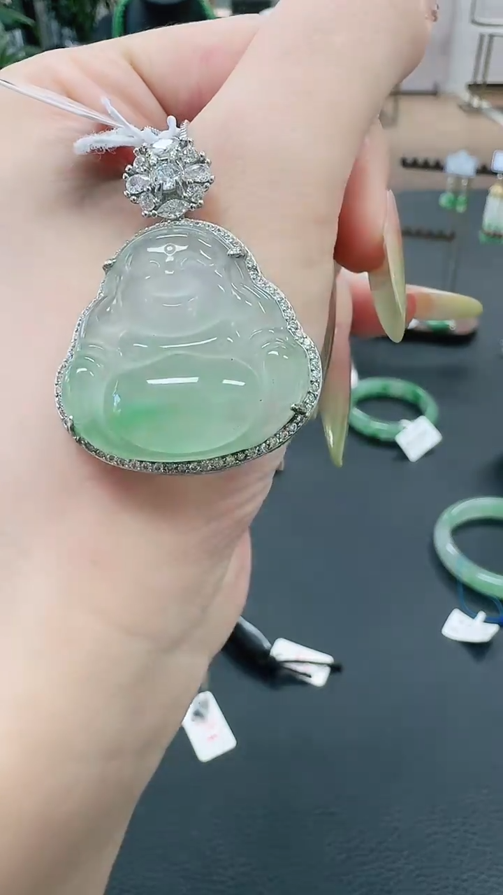 未镶嵌1石英质玉（非洲翠）/9654