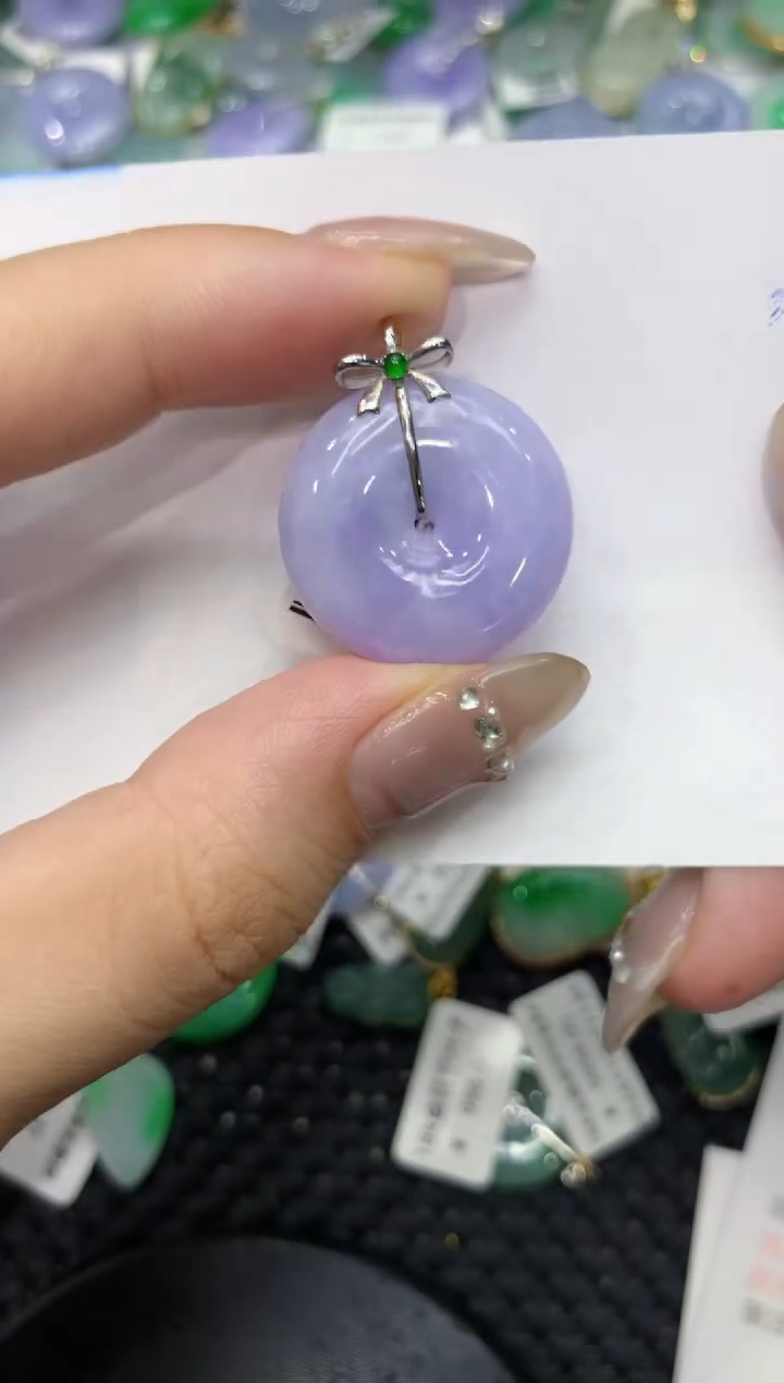 【闪购商品】翡翠颈饰18K金镶嵌222222222