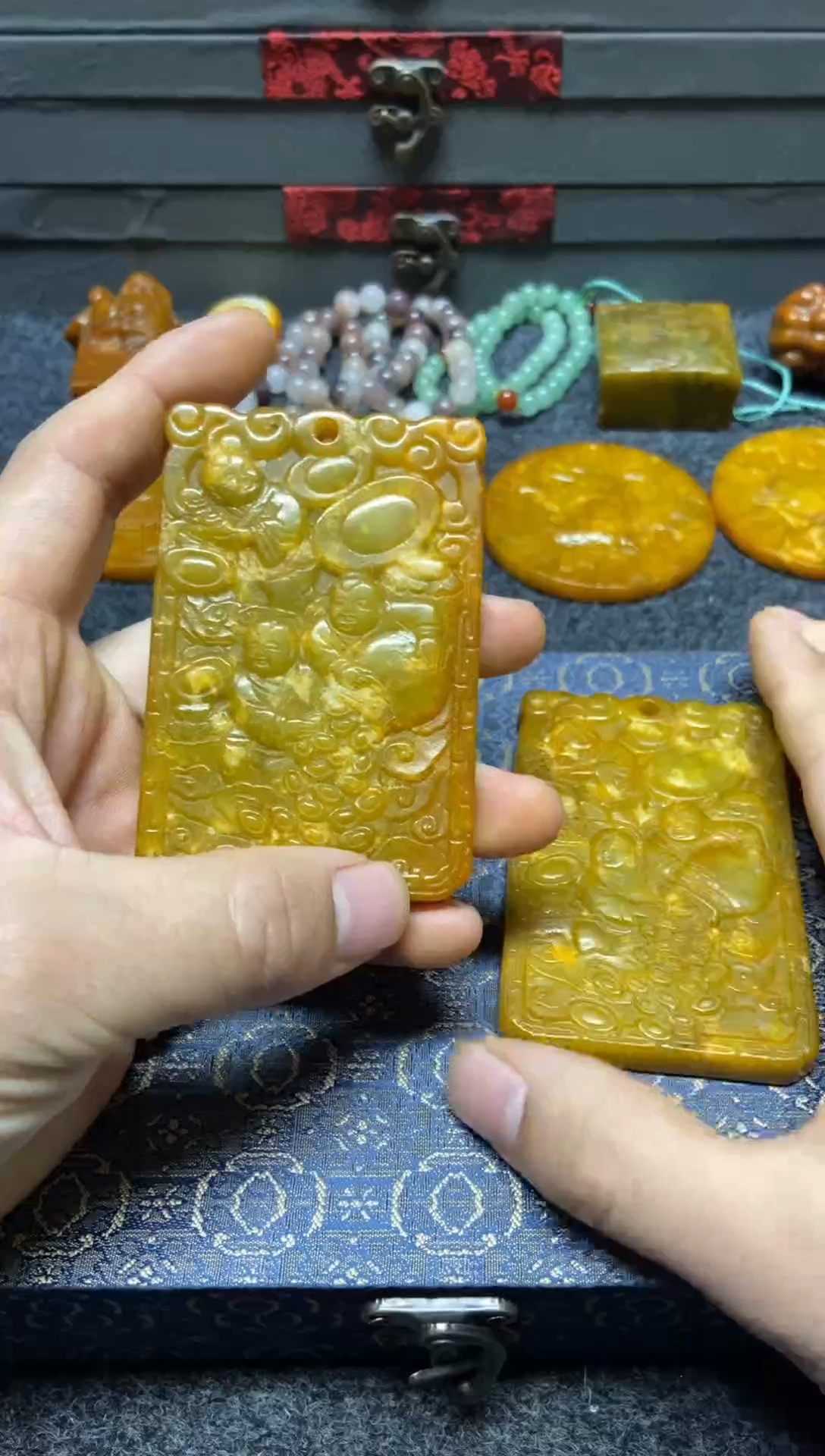 未镶嵌蛇纹石玉吊坠(不含链)直播间专用链接