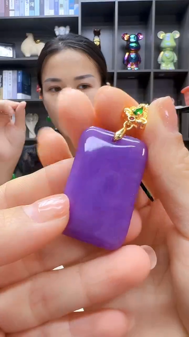 翡翠14K金镶嵌颈饰丹丹diy劲饰